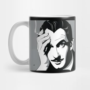 Smoking Vincent (Black and White) Mug